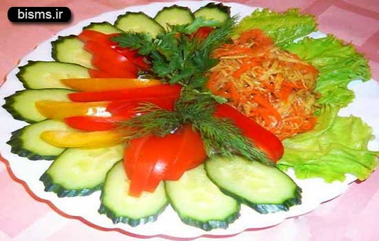 تزیین سالاد,عکس تزیین سالاد,مدل تزیین سالاد