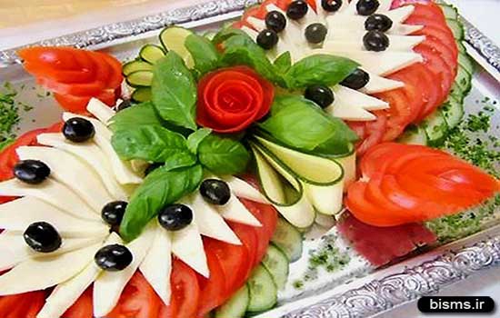 تزیین سالاد,عکس تزیین سالاد,مدل تزیین سالاد