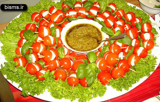 تزیین سالاد,عکس تزیین سالاد,مدل تزیین سالاد