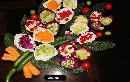 تزیین سالاد,عکس تزیین سالاد,مدل تزیین سالاد